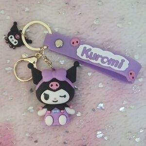 Kuromi Purple Keychain